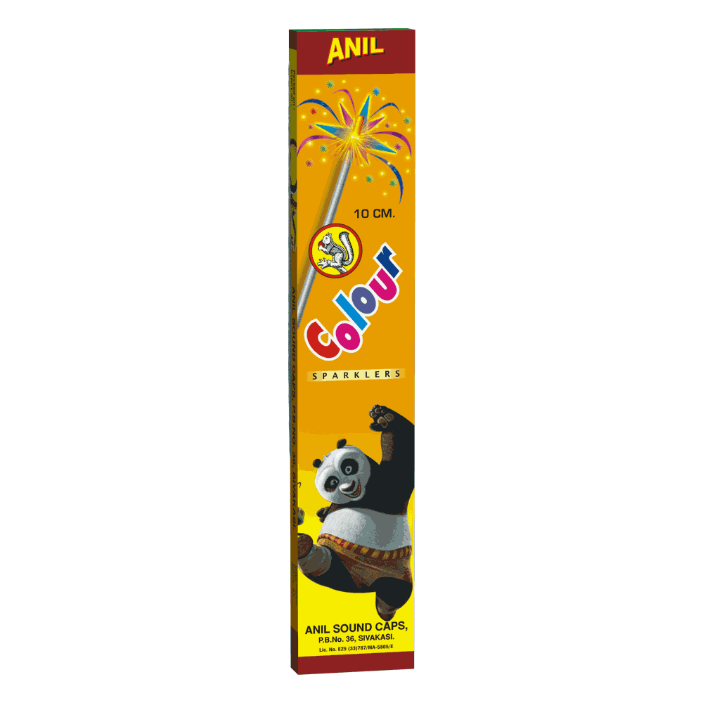 7 CM COLOUR SPARKLERS(10 PCS) 1 BOX
