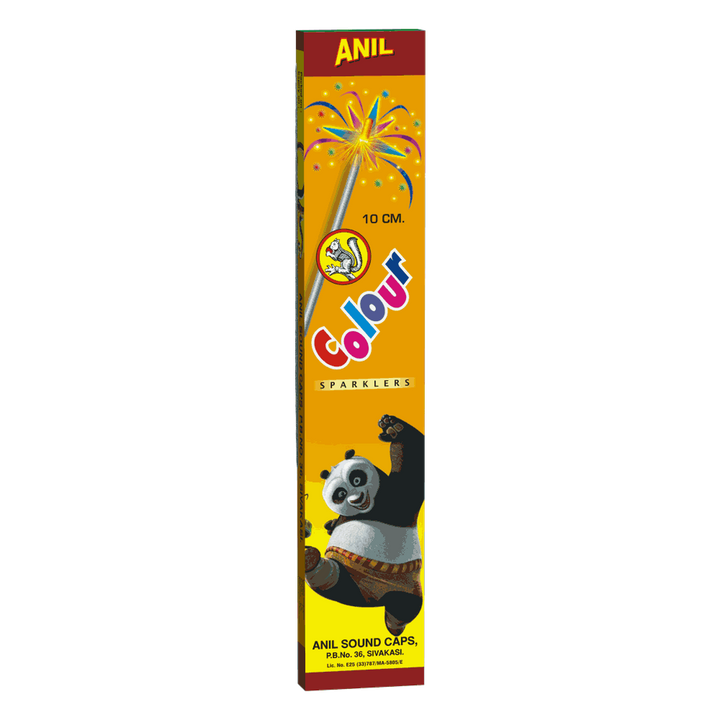 7 CM COLOUR SPARKLERS(10 PCS) 1 BOX