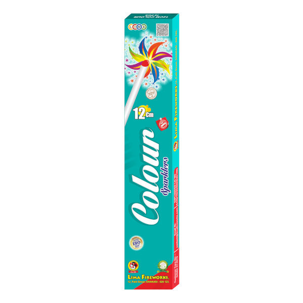 12 CM COLOUR SPARKLERS (10 PCS) 1 BOX