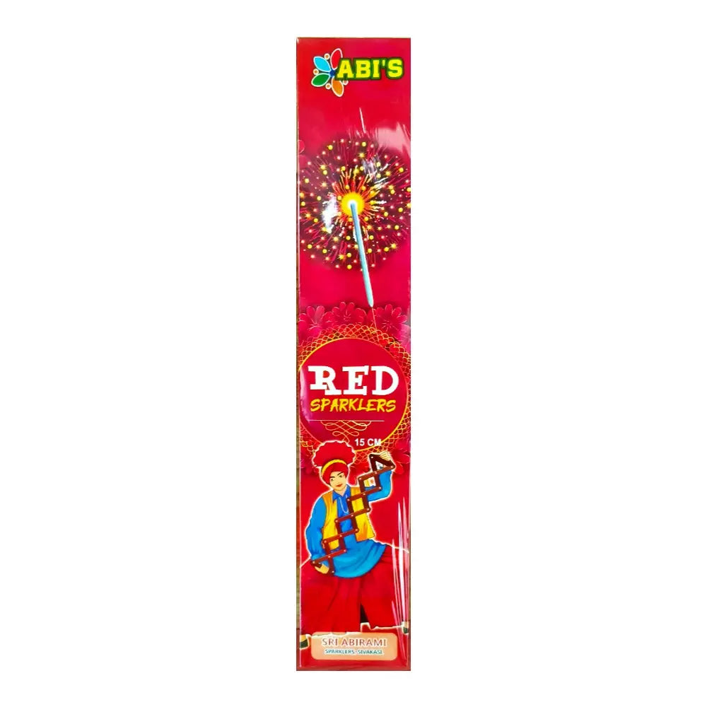 15 CM RED SPARKLERS (10 PCS) 1 BOX