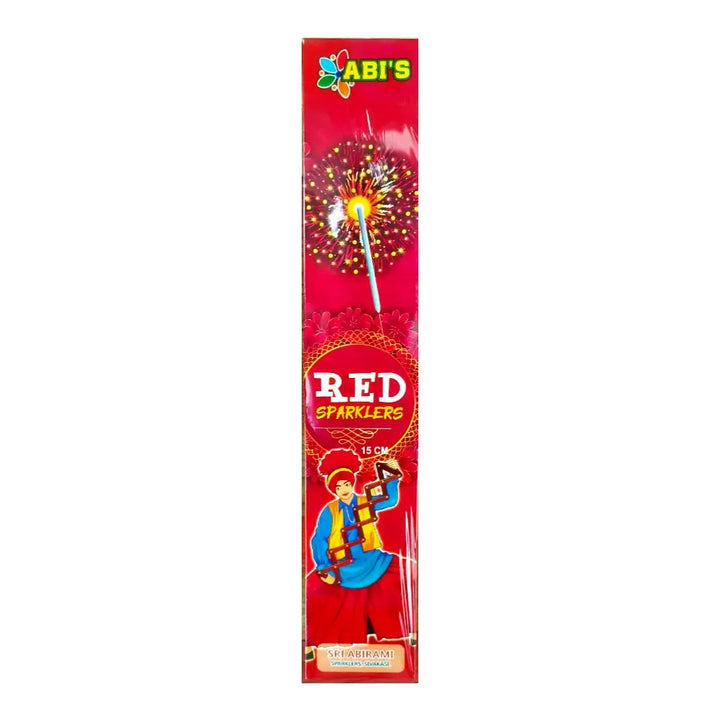 15 CM RED SPARKLERS (10 PCS) 1 BOX