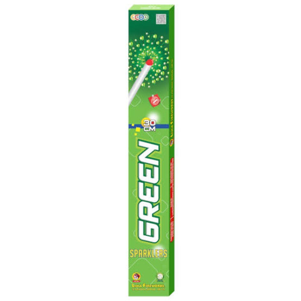 30 CM GREEN SPARKLERS (5 PCS) 1 BOX