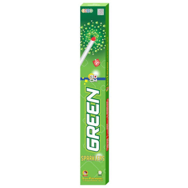 30 CM GREEN SPARKLERS (5 PCS) 1 BOX