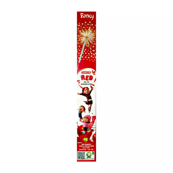 30 CM RED SPARKLERS (5 PCS) 1 BOX
