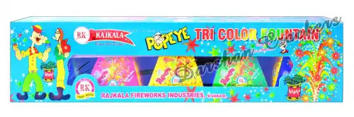 Tri Colour Pots\ Popeye(5 Pcs)